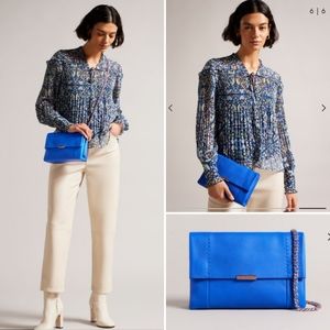 Ted baker parson blue soft leather crossbody